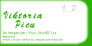 viktoria picu business card